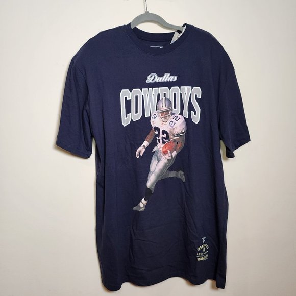 Emmitt Smith Mitchell & Ness Throwback Tshirt Blue White Men's XLT New - Picture 1 of 5